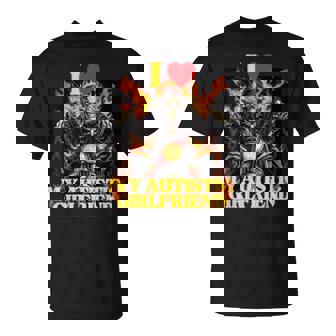 I Heart My Autistic Girlfriend Hard Skeleton Meme T-Shirt - Thegiftio