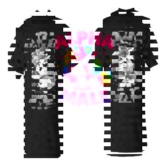 Ironic Alpha Unicorn Sarcastic Girly Sparkle Rainbow T-Shirt - Thegiftio