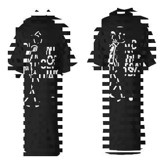 No Golf Today Humour Minimaliste Pour Les Joueurs De Golf T-Shirt - Cadeauxyz