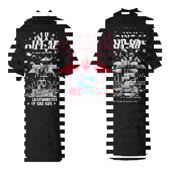 Quilting Flamingo Sewing I'm In A Quilting Gang Sassy T-Shirt | Mazezy