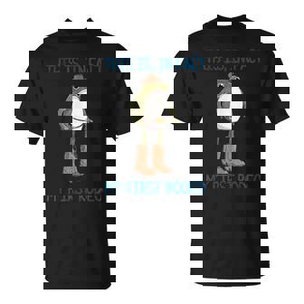 Quote This Is In Fact My First Rodeo Retro Cowboy Frog T-Shirt | Mazezy