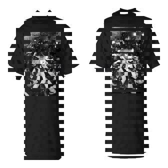 Rock Show Cat Meme Cute Tabby Kitten Crowd Surfing T-Shirt | Seseable UK