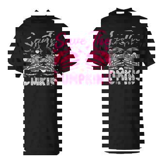 Save The Pumpkins Breast Cancer Awareness Pink Ribbon T-Shirt - Monsterry