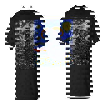 Sheep Van Gogh Style Starry Night T-Shirt | Mazezy