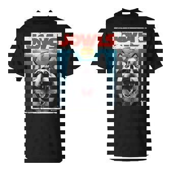 Siberian Husky Jowls Sled Dog Mom Top Alaskan Dog Dad T-Shirt - Thegiftio