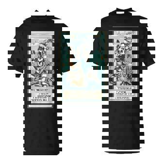 Skeleton German Shepherd Mom Tarot Card Mother's Day T-Shirt | Seseable UK