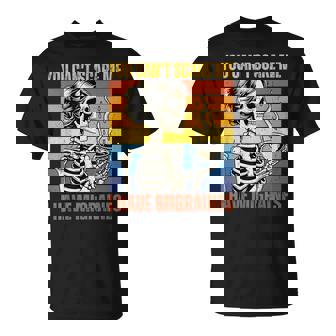 Skeleton Migraine Awareness Headache I Have Migraines T-Shirt - Thegiftio