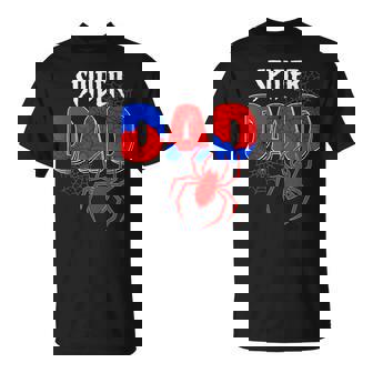 Spiders Dad Matching Family Birthday Father's Day T-Shirt | Mazezy