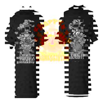 Thanksgiving Happy Turkey Family Dinner T-Shirt | Seseable CA