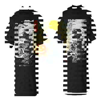 Vintage Japanese Monster Pumpkin Spooky Fall T-Shirt - Monsterry