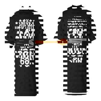 Wooden Spoon Survivor Mom With A Wooden Spoon T-Shirt - Thegiftio