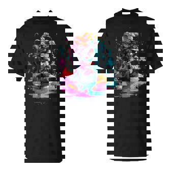Futuristic Avant Garde Art Dive Into Vaporwave T-Shirt | Mazezy