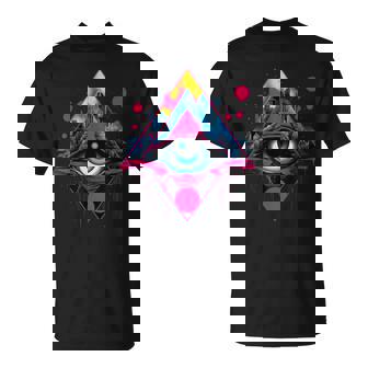 Futuristic Avant Garde Vaporwave Artistry Vision T-Shirt | Mazezy