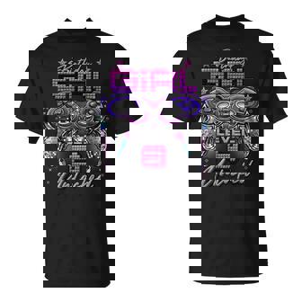 Gamer Girl Level 8 Unlocked 8Th Birthday Video Gaming Girl T-Shirt - Thegiftio