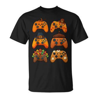 Gamer Turkey Fall Thanksgiving Video Game Gaming N Boys T-Shirt - Thegiftio UK