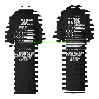Gardening Lawn Mower American Flag Lawn Enforcement Officer T-Shirt - Thegiftio