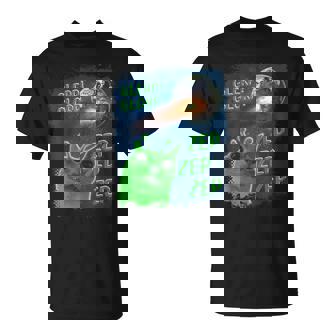 Gato Alienígena Divertido Glerp Glorp Camiseta unisex - Regaloses