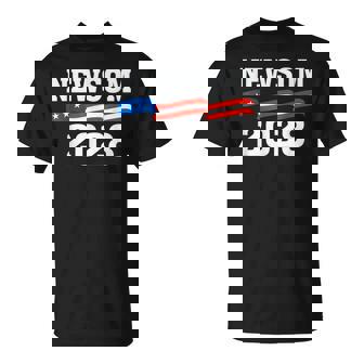 Gavin Newsom 2028 For President Election Campaign T-Shirt | Seseable CA