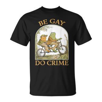 Be Gay Do Crime Frog And The Toad Lgbtq Gay Pride T-Shirt - Thegiftio UK