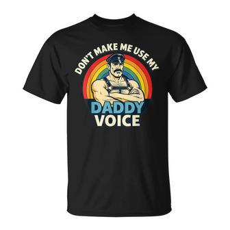 Gay Tom Daddy Voice Bear Dom Rainbow Csd Lgbtq Pride T-Shirt | Seseable UK