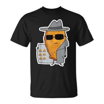 Geheimagent Chicken Nugget Geschenk Herren Damen T-Shirt - Geschenkecke