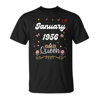 Gennaio 1956 Regina Dal Gennaio 1956 Compleanno Ragazza Donne Maglietta - Novitaregali