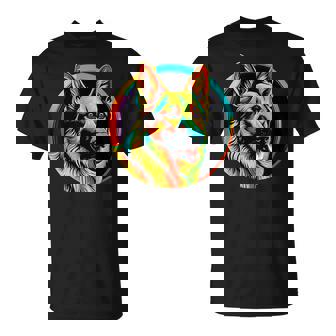 German Shepherd Dog Pop Art Pet Love Mom T-Shirt | Mazezy