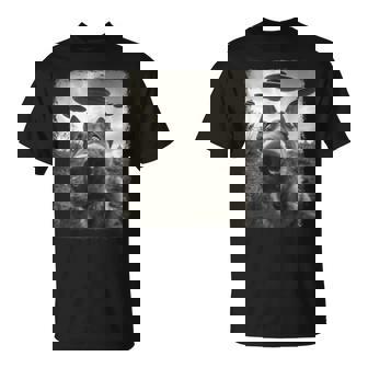 German Shepherd Dog Ufo Alien Extraterrestrial Selfie T-Shirt | Mazezy