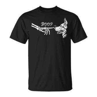 German Shepherd Skeleton Hand Boop Halloween Pet Girls T-Shirt | Mazezy