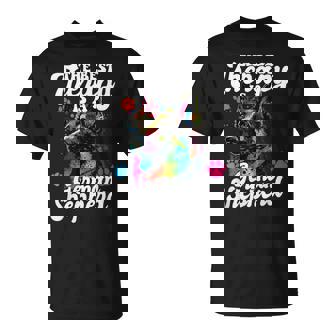 German Shepherd Splash Art I Pop Art German Shepherd T-Shirt | Mazezy