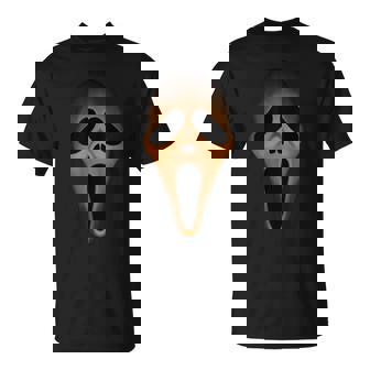 Ghost Face Spooky Halloween Face Costume For And Women T-Shirt - Seseable