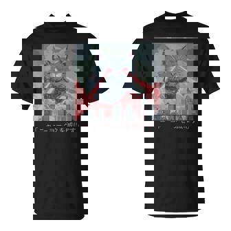Giant Laser Cat Attack Chaos Retro Anime T-Shirt | Seseable CA