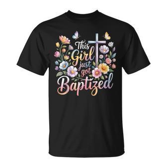 This Girl Just Got Baptized Christian Baptism Religious T-Shirt - Thegiftio UK