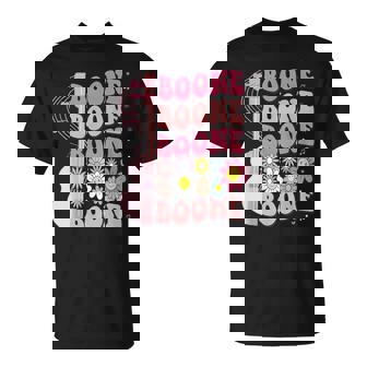 Girl Retro Boone Groovy Flower First Name Personalized 80'S T-Shirt | Mazezy