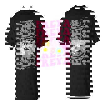 Girl Retro Freya First Name Personalized Groovy 80'S T-Shirt - Monsterry