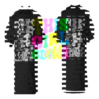 Girls This Girl Glows Groovy T-Shirt | Seseable CA