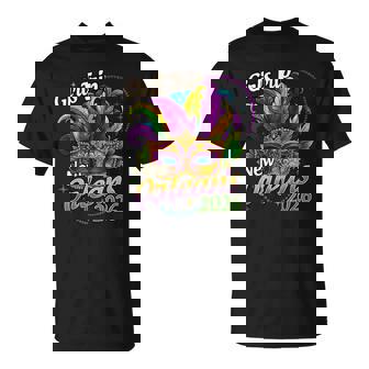 Girls Trip New Orleans 2026 Girl Mardi Gras Mask Beads T-Shirt | Seseable FR