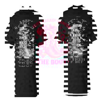 Give Breast Cancer The Boot Cancer Awareness T-Shirt | Mazezy