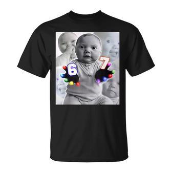 Gloving Niche Baby 67 Six Seven Hand Ai Baby Meme T-Shirt | Mazezy