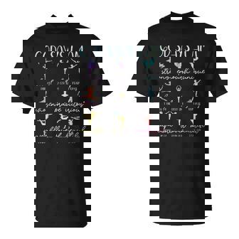 God Says I Am Bible Verse Religious Christian Ballet Dancer T-Shirt - Thegiftio