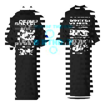 Godfather Of The Boss Birthday Boy Baby Decor Family Matchin T-Shirt - Thegiftio