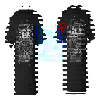 Words Of Golf Golf Addict Golf Lover Golf Player T-Shirt - Thegiftio