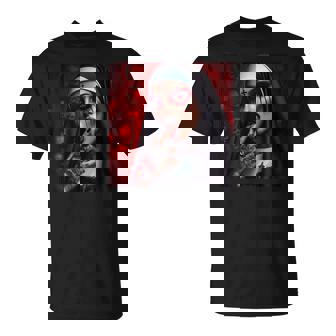 Gothic Aesthetically Occulte Unholy Grunge Emo Punk Nun T-Shirt | Mazezy