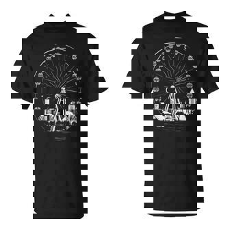 Grande Roue De Carnaval Festival Comté Et Parc D'attractions T-Shirt - Cadeauxyz