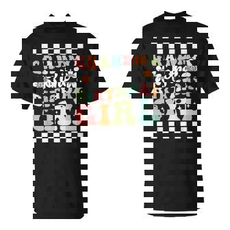 Grandma Of The Birthday Girl Family Groovy Birthday Party T-Shirt | Mazezy