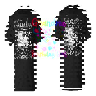 Grandma Of Birthday Girl Skater Roller Skate Family Party T-Shirt - Thegiftio