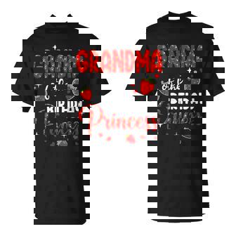 Grandma Of The Birthday Princess Strawberry Theme Bday Party T-Shirt - Thegiftio