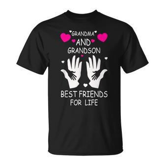 Grandma And Grandson Best Friends For Life T-Shirt - Thegiftio UK