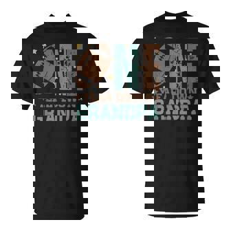 Grandpa Of The 1 Year Old Football 1St Year Down Birthday T-Shirt | Seseable CA