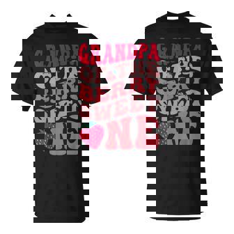 Grandpa Of The Berry Sweet One Strawberry First Birthday T-Shirt | Mazezy